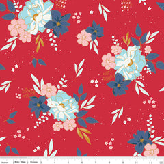Sweet Freedom Red Main Yardage by Beverly McCullough for Riley Blake Designs