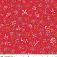 Sweet Freedom Red Fireworks Yardage by Beverly McCullough for Riley Blake Designs