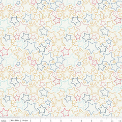 Sweet Freedom Multi Stars Yardage by Beverly McCullough for Riley Blake Designs