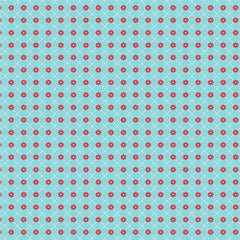 Smitten Chicken Aqua Lazy Daisy Yardage by Lori Woods for Poppie Cotton Fabrics