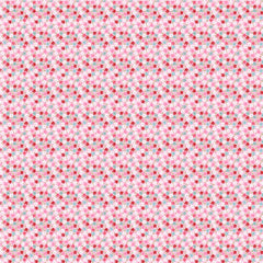 Smitten Chicken Pink Wild Phlox Yardage by Lori Woods for Poppie Cotton Fabrics