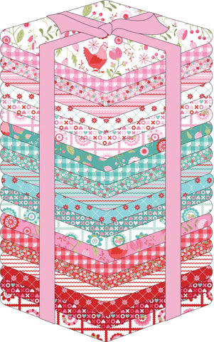PREORDER Smitten Chicken Fat Quarter Bundle by Lori Woods for Poppie Cotton Fabrics