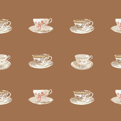 Spruce Cup of Tea Yardage by Sharon Holland for Art Gallery Fabrics