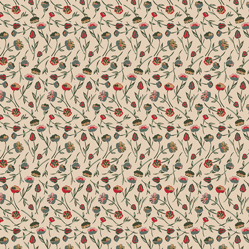 Spruce Tulip Time Wintertide Yardage by Sharon Holland for Art Gallery Fabrics