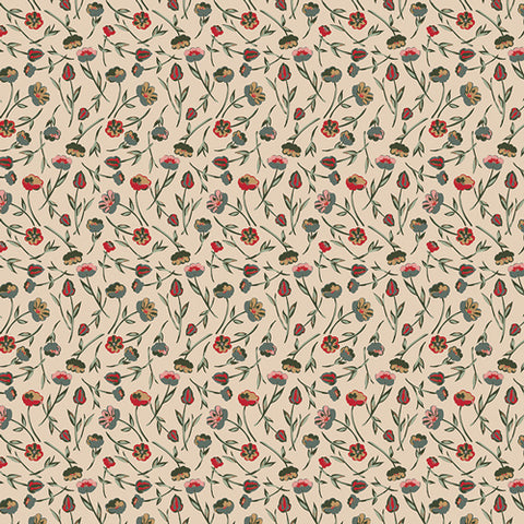 Spruce Tulip Time Wintertide Yardage by Sharon Holland for Art Gallery Fabrics