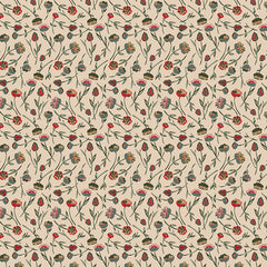 Spruce Tulip Time Wintertide Yardage by Sharon Holland for Art Gallery Fabrics