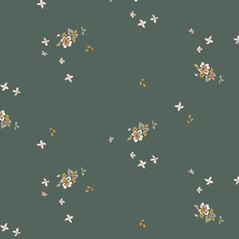 Spruce Evergreen Delicate Balance Yardage by Sharon Holland for Art Gallery Fabrics