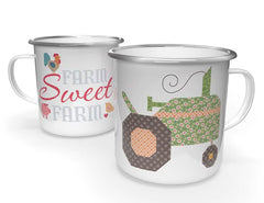 Farmer's Daughter Enamel Tin Mug by Lori Holt