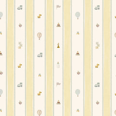 Small Wonder Multi Heirloom Wallpaper Yardage by Dear Stella for Dear Stella Fabrics