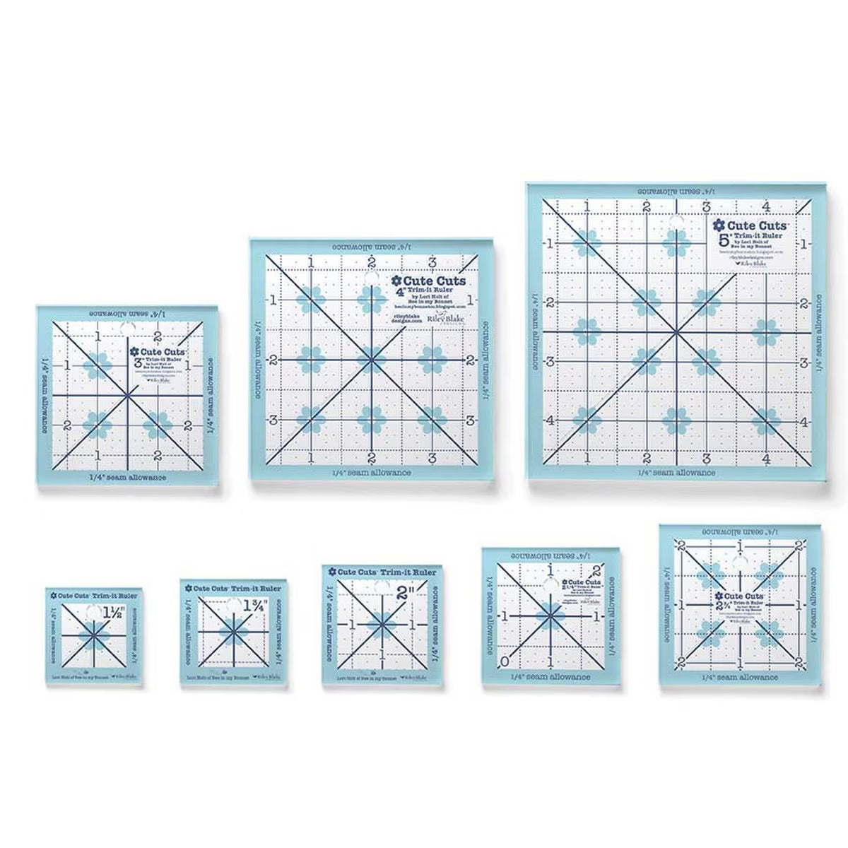 Cute Cuts Trim-It In-Between Sizes Ruler Set by Lori Holt