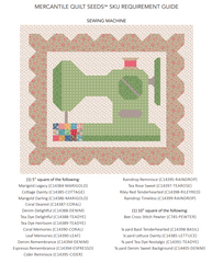 Mercantile Sewing Machine Quilt Seeds Pattern by Lori Holt of Bee in my Bonnet