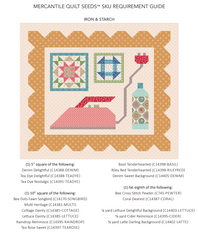 Mercantile Iron & Starch Quilt Seeds Pattern by Lori Holt of Bee in my Bonnet