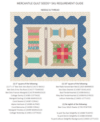 Mercantile Needle & Thread Quilt Seeds Pattern by Lori Holt of Bee in my Bonnet