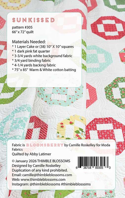 Sunkissed Quilt Pattern by Thimble Blossoms