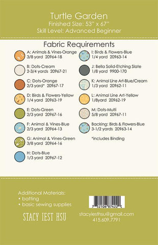 Turtle Garden Quilt Pattern by Stacy Iest Hsu