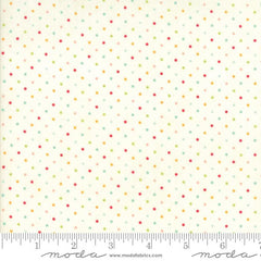 Essential Dots White Multi Yardage by Moda Fabrics