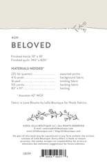 Beloved Quilt Pattern by Lella Boutique