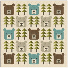 The Great Outdoors Big Bear Forest Quilt Kit