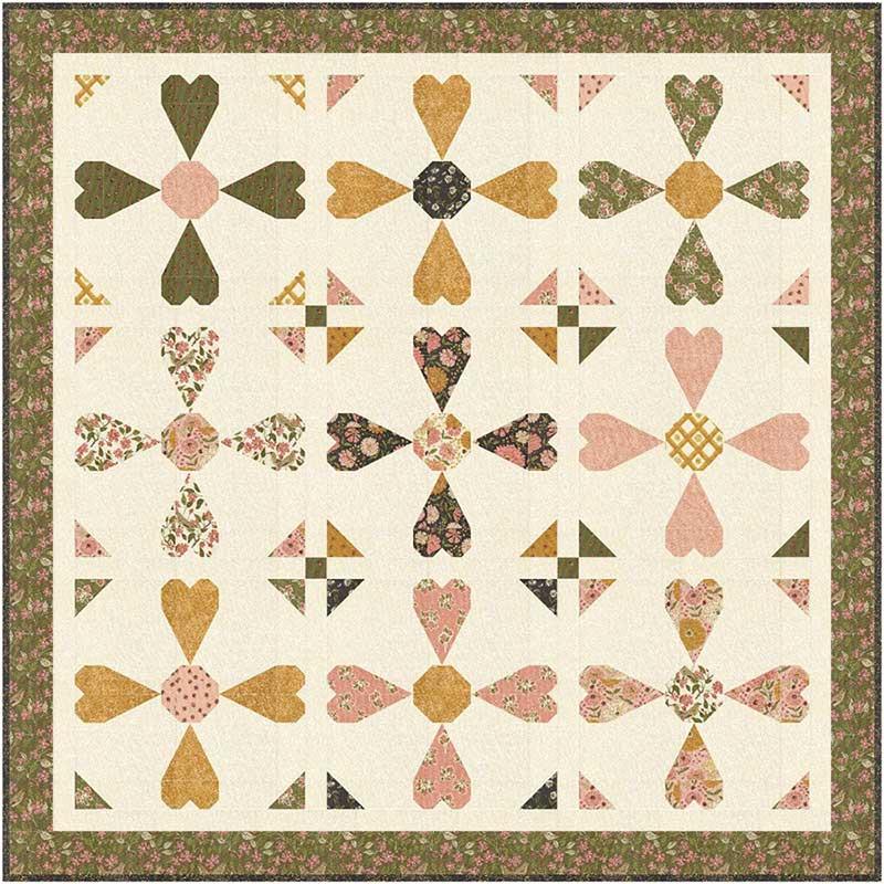 Blooming Petals Quilt Pattern by Gingiber