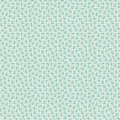 Farmhouse Fancy Teal Cherry Pie Yardage by Elea Lutz for Poppie Cotton Fabrics