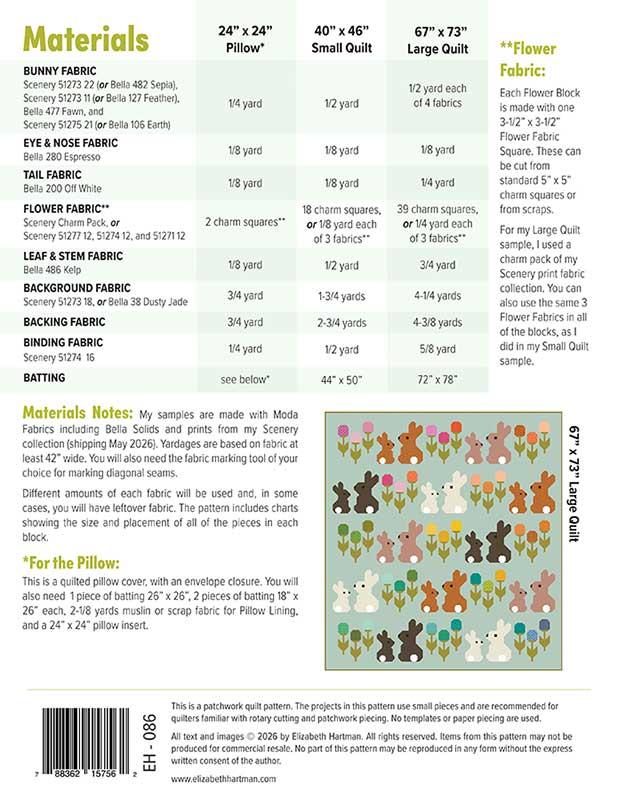 Cottontails Quilt Pattern by Elizabeth Hartman