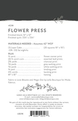 Flower Press Quilt Pattern by Lella Boutique