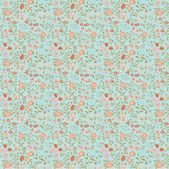 Promise Me Blue From My Heart Yardage by Michal Marko for Poppie Cotton Fabrics
