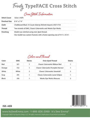 Frosty TypeFACE Cross Stitch Pattern by Its Sew Emma