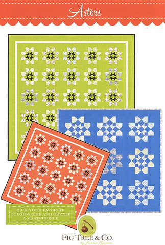 Asters Quilt Pattern by Fig Tree & Co.