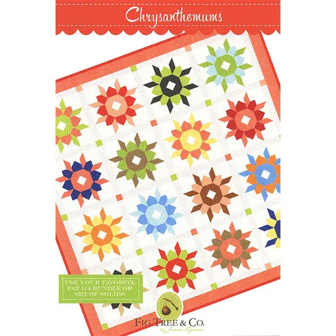 Chrysanthemum Quilt Pattern by Fig Tree & Co.