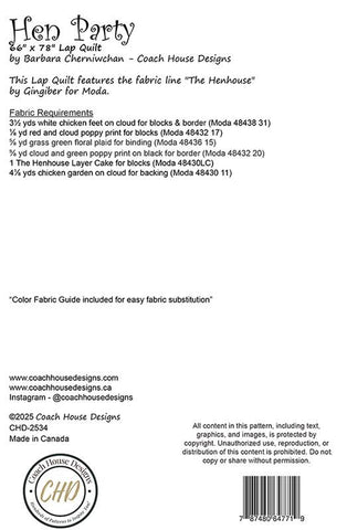 Hen Party Quilt Pattern by Coach House Designs