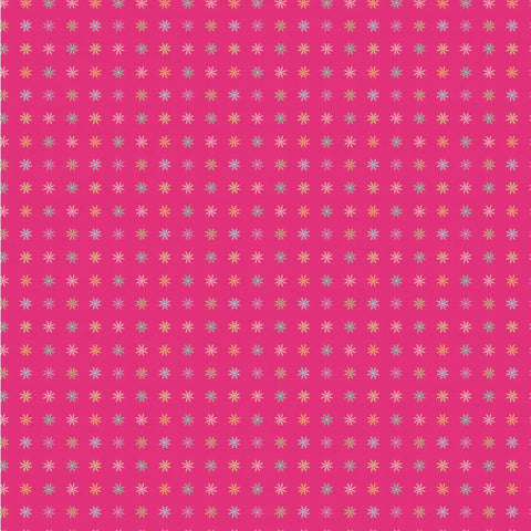 Calico Cowgirls Dark Pink I Got Spurs Yardage by Lori Woods for Poppie Cotton Fabrics