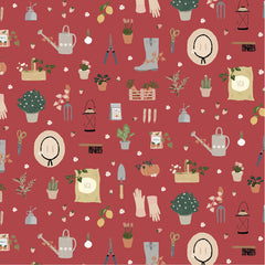 Promise Me Red Love You More Yardage by Michal Marko for Poppie Cotton Fabrics