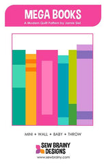 Mega Books Quilt Pattern by Jamie Siel of Sew Brainy Designs
