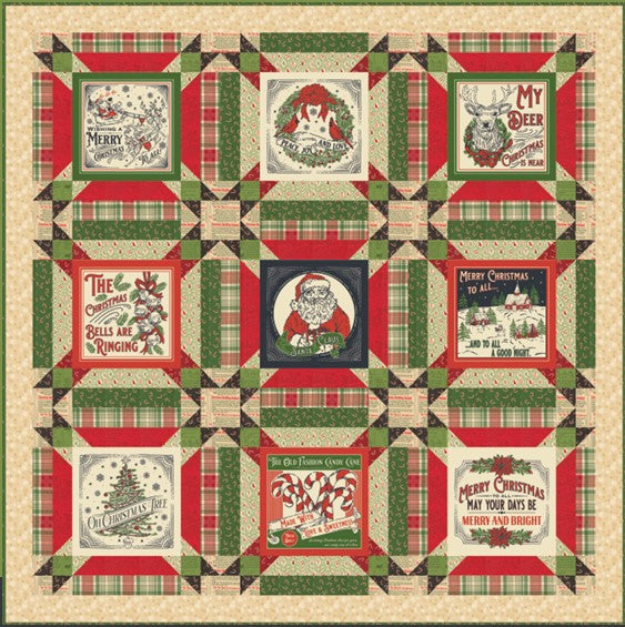 Holiday Cheer Peace & Joy Quilt Kit