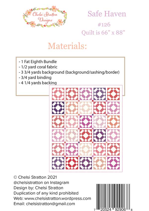 Safe Haven Quilt Pattern by Chelsi Stratton
