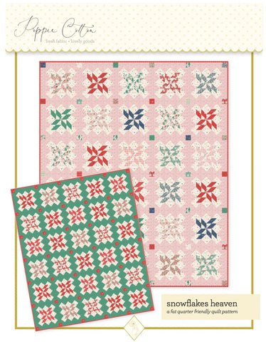 Snowflakes Heaven Quilt Pattern by Poppie Cotton Fabrics