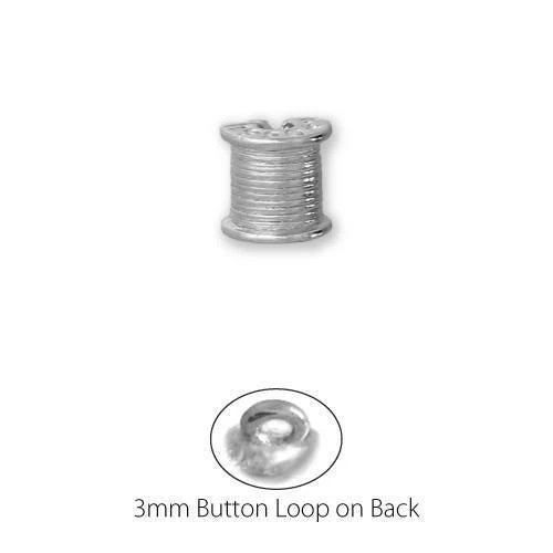 Spool of Thread Sterling Silver Coated Button – LouLou's Fabric Shop