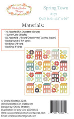 Spring Town Quilt Pattern by Chelsi Stratton Designs