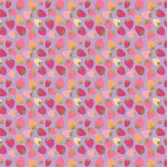 Calico Cowgirls Purple Strawberry Pie Yardage by Lori Woods for Poppie Cotton Fabrics