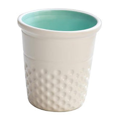 Thimble Container White/Aqua from Moda