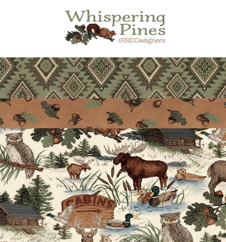 PREORDER Whispering Pines Fat Quarter Bundle by RBD Designers for Riley Blake Designs
