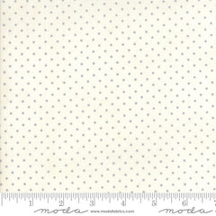 Essential Dots White Silver Yardage by Moda Fabrics