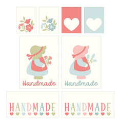 Sunbonnet Woven Quilt Labels by Heather Briggs for Moda Fabrics