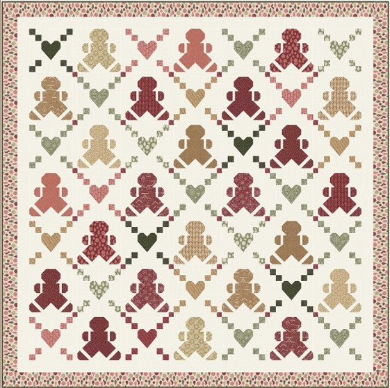 Gingerbread Lane You Can't Catch Me Quilt Kit