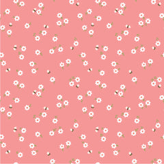 Promise Me Pink You're Invited Yardage by Michal Marko for Poppie Cotton Fabrics
