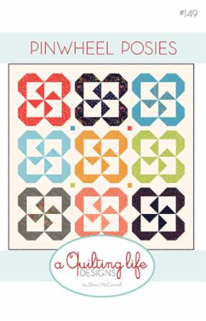 Pinwheel Posies Quilt Pattern by Sherri McConnell of A Quilting Life Designs