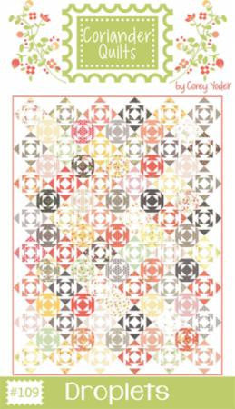 Droplets Quilt Pattern by Coriander Quilts