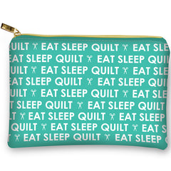 Glam Bag Aqua Eat Sleep Quilt from Moda