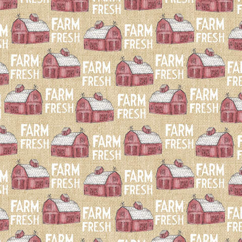 Farm Fresh Honey Barns Yardage by Jessica Flick for Benartex Fabrics